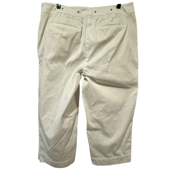 Talbots Wide Crop Pant Women’s White 16 - Picture 1 of 10